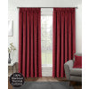 Oxford Blackout Velvet Curtain Red